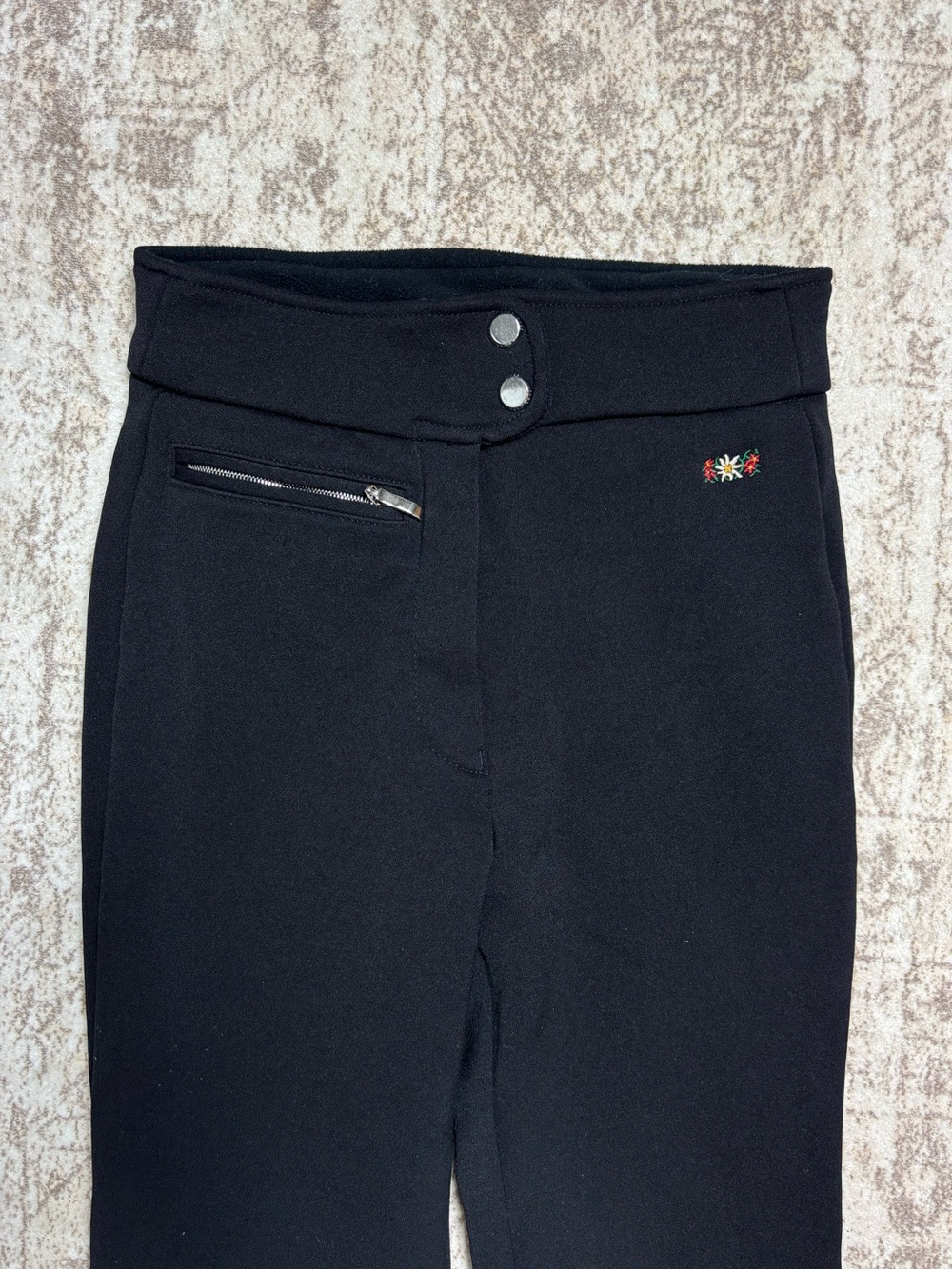 Post Card Vintage Stretch Flare Ski Pants Size 4 - Picture 2 of 8
